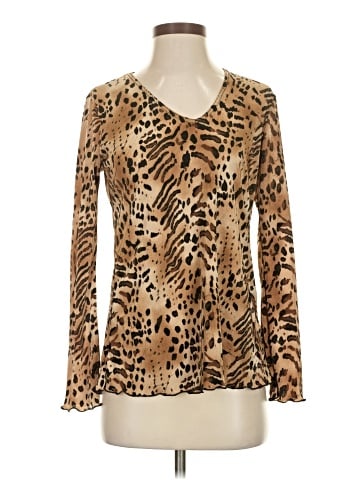 Plisse Long Sleeve Blouse (view 1)