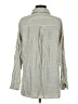 Max Studio Stripes Silver Long Sleeve Button-Down Shirt Size S - photo 2
