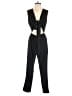 Shein 100% Polyester Solid Black Jumpsuit Size 2 - photo 1
