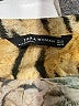 Zara 100% Viscose Animal Print Gold Long Sleeve Blouse Size XS - photo 7