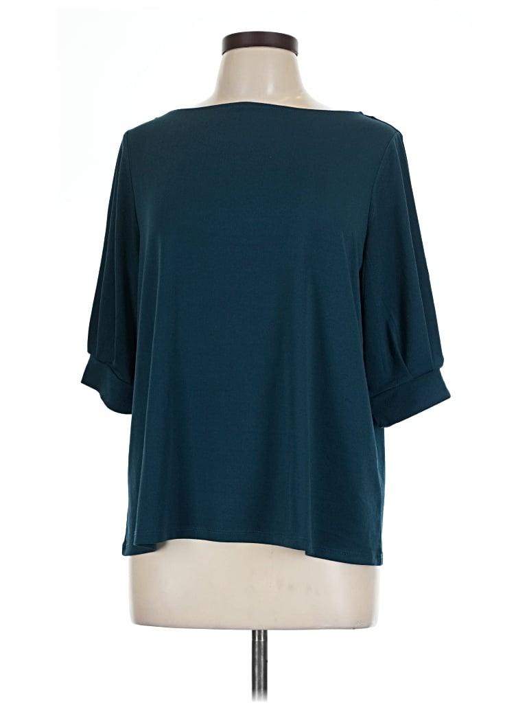 Pre-owned H&m 3/4 Sleeve T-shirt In Blue