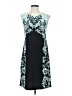 Apt. 9 Graphic Teal Blue Cocktail Dress Size S - photo 1