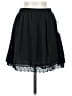 Decree Solid Black Casual Skirt Size S - photo 1