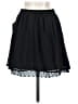 Decree Solid Black Casual Skirt Size S - photo 2
