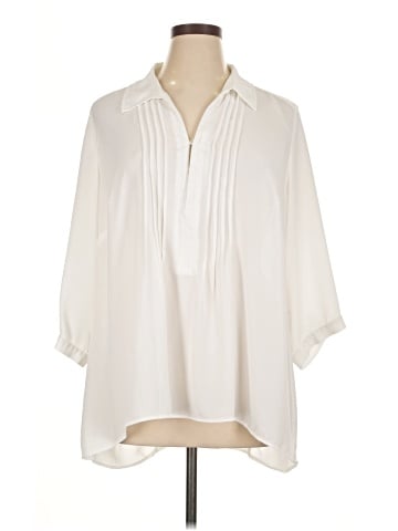 NY Collection 3/4 Sleeve Blouse (view 1)