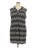 En Focus Studio Chevron-herringbone Gray Casual Dress Size 20W - photo 1