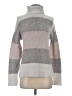 Olivia Sky Color Block Gray Turtleneck Sweater Size S - photo 1