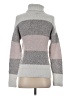 Olivia Sky Color Block Gray Turtleneck Sweater Size S - photo 2