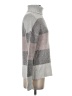 Olivia Sky Color Block Gray Turtleneck Sweater Size S - photo 4