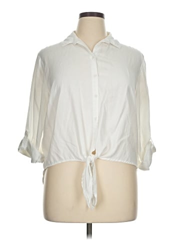 Harper 3/4 Sleeve Button-Down Shirt (view 1)