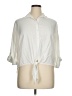 Harper 100% Lyocell Ivory 3/4 Sleeve Button-Down Shirt Size XL - photo 1