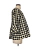 Sara Campbell Checkered-gingham Gray 3/4 Sleeve Blouse Size XS - photo 4
