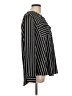 Roz & Ali Stripes Black Long Sleeve Blouse Size L - photo 4