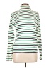 J.Crew Stripes Green Turtleneck Sweater Size L - photo 1