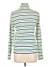 J.Crew Stripes Green Turtleneck Sweater Size L - photo 2