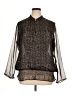 Chico's 100% Polyester Animal Print Brown Long Sleeve Blouse Size XL (3) - photo 1