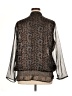 Chico's 100% Polyester Animal Print Brown Long Sleeve Blouse Size XL (3) - photo 2