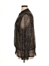 Chico's 100% Polyester Animal Print Brown Long Sleeve Blouse Size XL (3) - photo 5