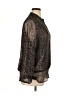 Chico's 100% Polyester Animal Print Brown Long Sleeve Blouse Size XL (3) - photo 4
