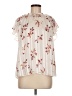 Ann Taylor Factory 100% Polyester Ivory Short Sleeve Blouse Size M - photo 1