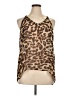 Deb Animal Print Brown Sleeveless Blouse Size XL (estimated) - photo 1