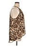 Deb Animal Print Brown Sleeveless Blouse Size XL (estimated) - photo 4