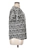 North Crest Print Gray Silver Short Sleeve Blouse Size 1X - photo 4