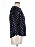 Green Envelope Polka Dots Black Long Sleeve Blouse Size L - photo 4