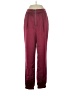Page 100% Polyester Color Block Burgundy Casual Pants Size 00 - photo 1