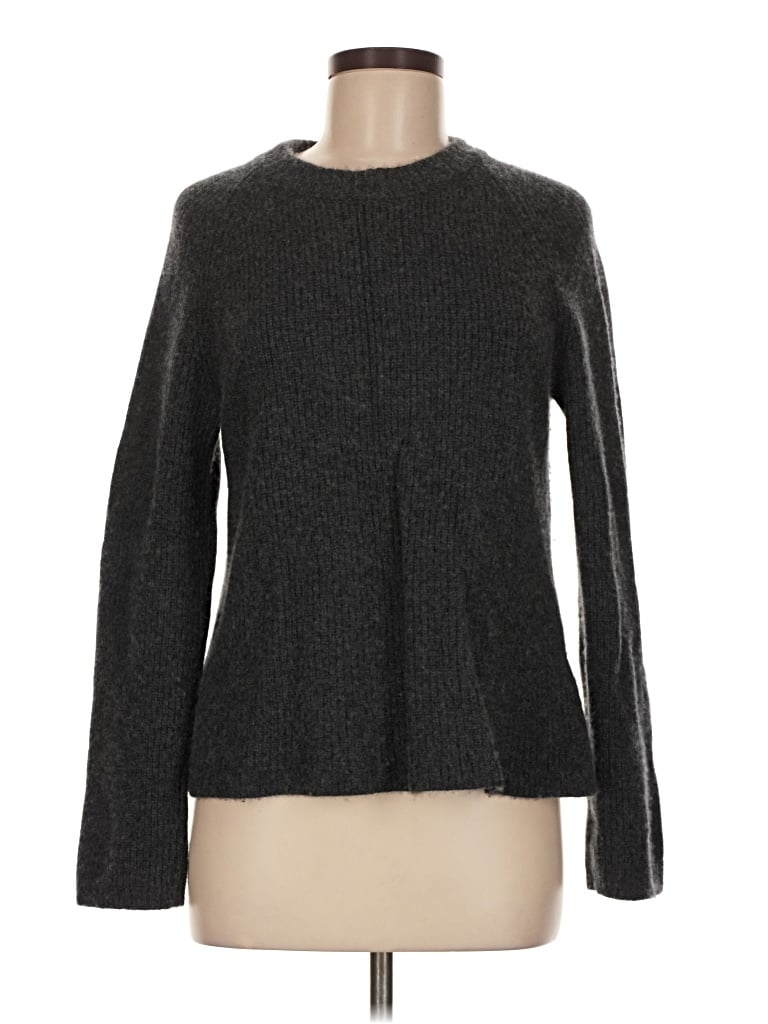 Pre-owned Quince Cashmere Pullover Sweater In Gray