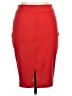 Unbranded Solid Red Casual Skirt Size L - photo 2