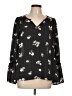 Renee C. Black Long Sleeve Blouse Size L (estimated) - photo 1