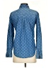Free Heart Polka Dots Blue Long Sleeve Button-Down Shirt Size XS - photo 2