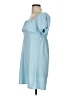 No Boundaries Solid Blue Casual Dress Size M - photo 5