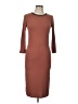 Forever 21 Solid Brown Casual Dress Size L - photo 1