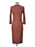 Forever 21 Solid Brown Casual Dress Size L - photo 2