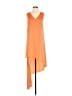BCBGMAXAZRIA 100% Polyester Solid Orange Casual Dress Size XS - photo 1