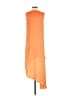 BCBGMAXAZRIA 100% Polyester Solid Orange Casual Dress Size XS - photo 2