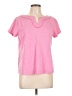 Talbots 100% Cotton Pink Short Sleeve Top Size L - photo 1
