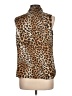 Chaus 100% Polyester Animal Print Brown Sleeveless Blouse Size 10 - photo 2