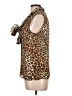 Chaus 100% Polyester Animal Print Brown Sleeveless Blouse Size 10 - photo 5