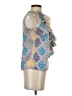Etcetera 100% Silk Blue Sleeveless Silk Top Size 2 - photo 4