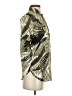 Topshop 100% Polyester Tropical Green Short Sleeve Blouse Size 2 - photo 4