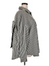 Shein Curve 100% Polyester Stripes Silver Long Sleeve Blouse Size 20 Plus (4) - photo 4