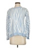 Alashan Animal Print Blue Pullover Sweater Size S - photo 1