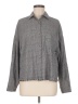 Lush Tweed Gray Long Sleeve Button-Down Shirt Size M - photo 1