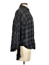 August Sky 100% Rayon Plaid Gray Long Sleeve Blouse Size S - photo 4