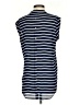 Roz & Ali 100% Polyester Stripes Blue Short Sleeve Top Size S - photo 2