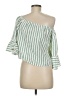 Jealous Tomato Green 3/4 Sleeve Blouse Size S - photo 2