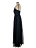 Azazie 100% Polyester Black Blue Cocktail Dress Size 6 - photo 5
